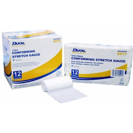 Dukal Sterile- Basic Conforming Stretch Gauze 6 in. 8516